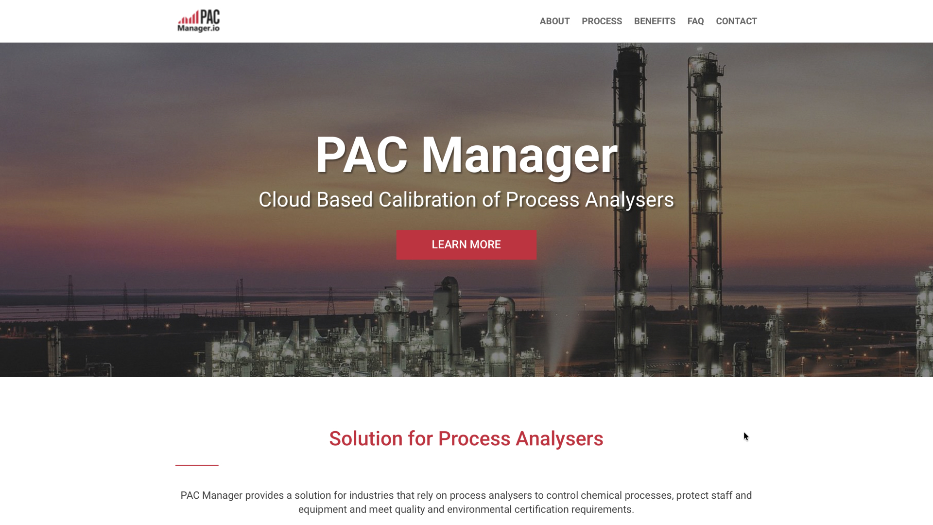 PAC Manager UI/UX case study homepage visual